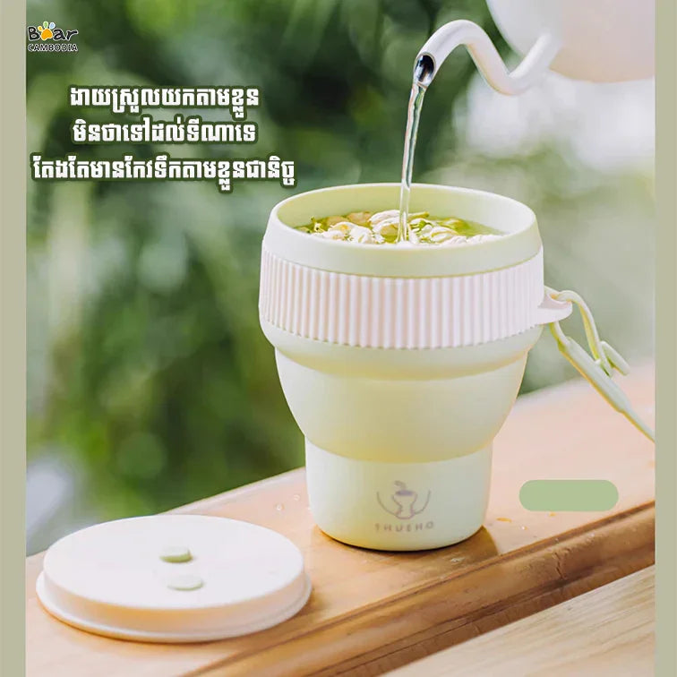 Silicone Folding Straw Cup-G