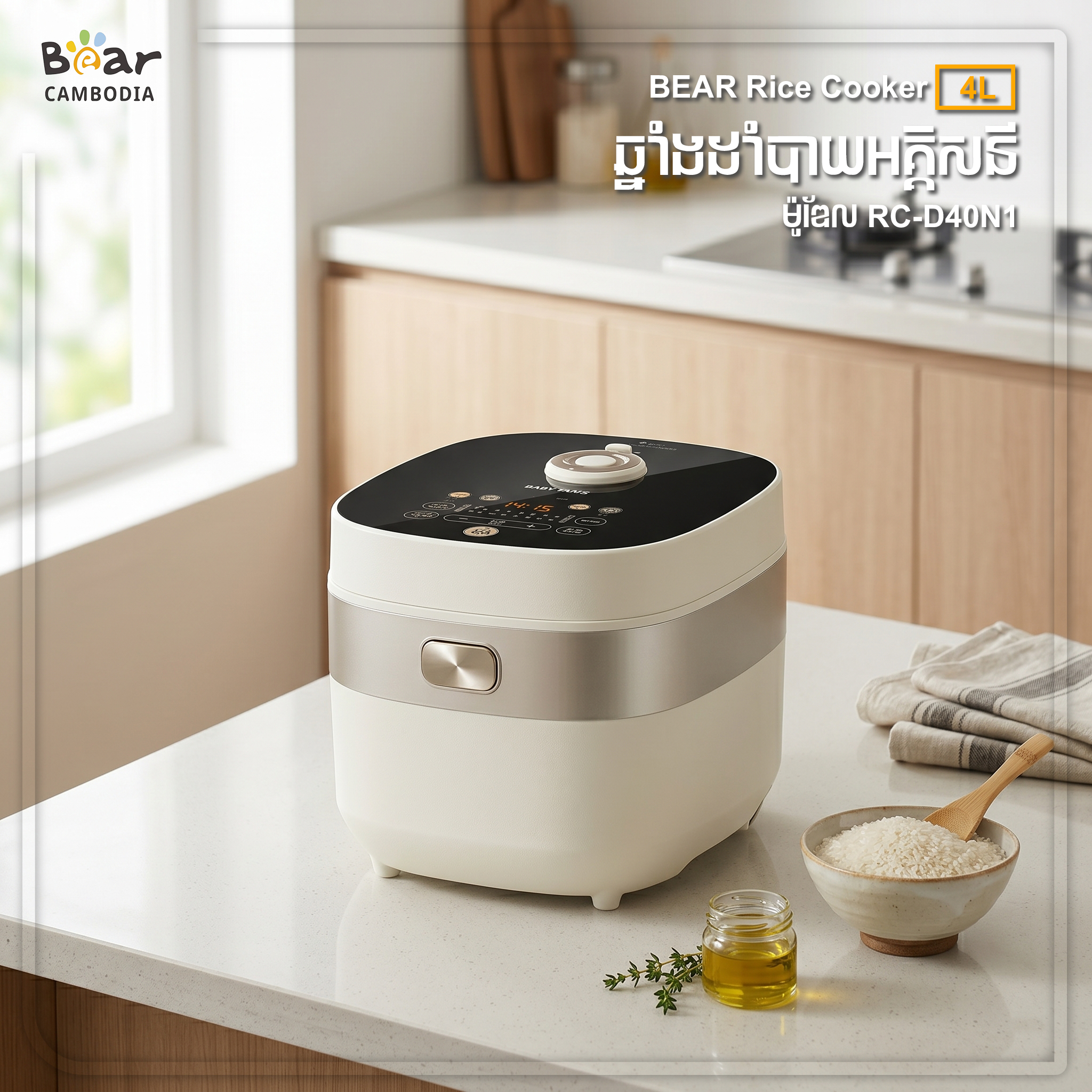 Bear Rice Cooker 4L RC-D40N1
