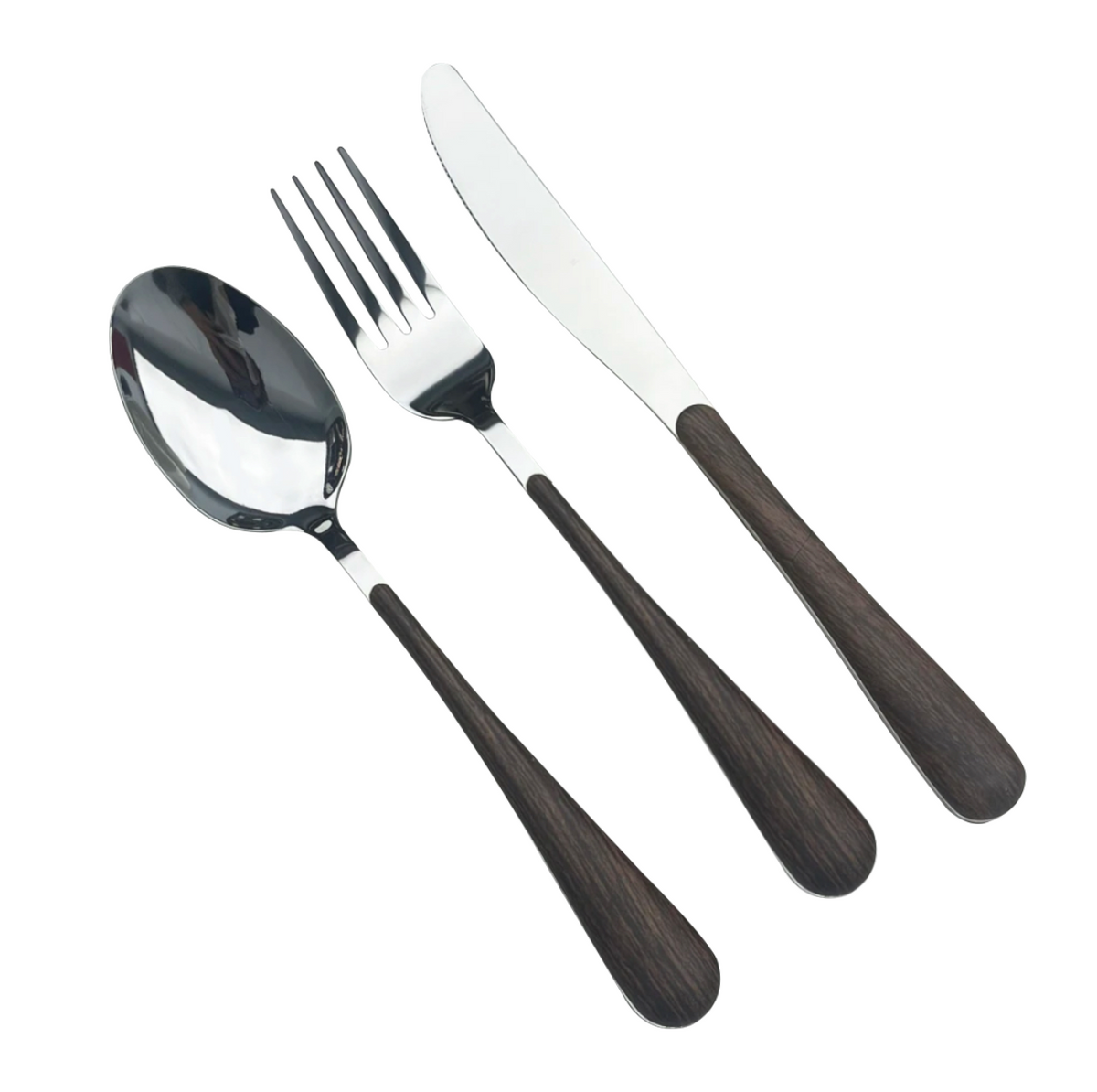Wooden Stainless Steel Cutlery 1Set*3
