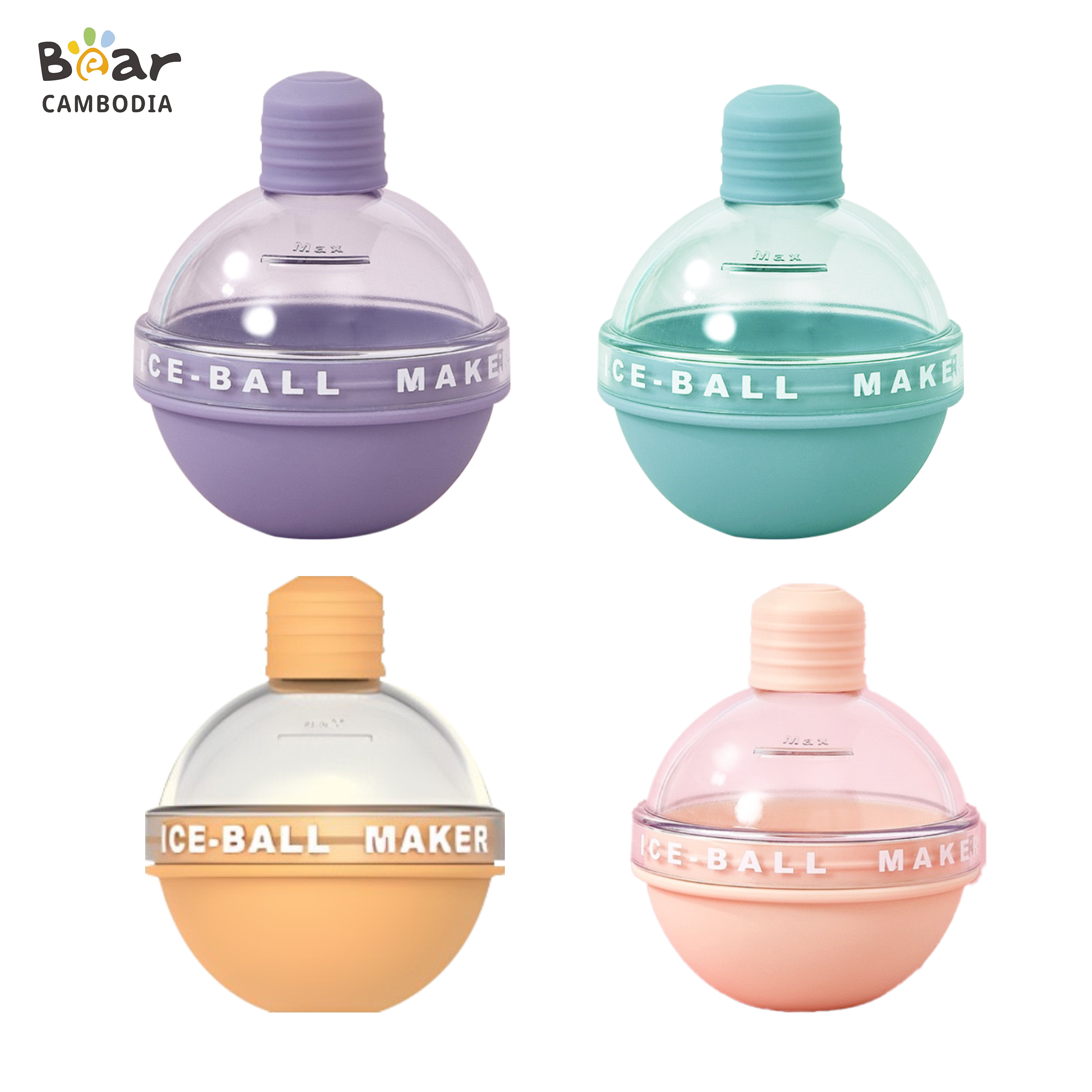 Silicone Ice Ball Box 1 Set*4
