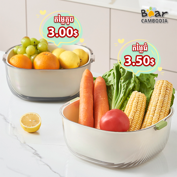 Kitchen Drain Basket Square-S