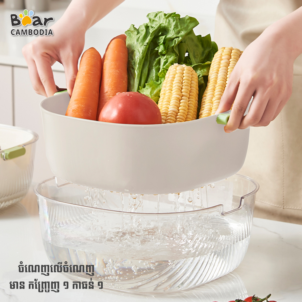 Kitchen Drain Basket Square-M