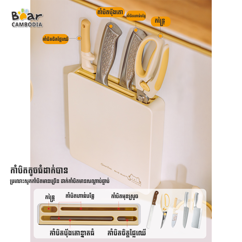 Wall Mount Knife Holder